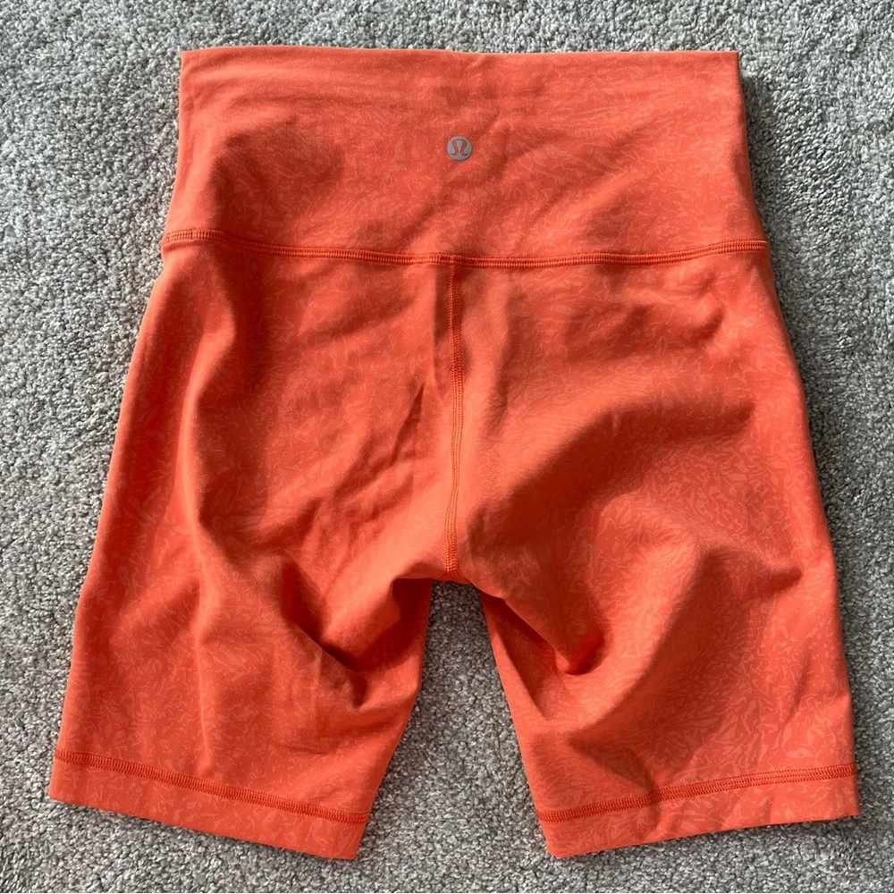 lululemon athletica Orange Bike Shorts - Picture 2 of 3